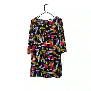 Tildon lightweight, 3/4  sleeves, 12 1/2 “ keyhole back, packable dress.